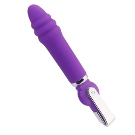 Фиолетовый вибратор ALICE 20-Function Desire Vibe - 16 см.