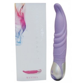 Фиолетовый вибратор Mantra из серии VIBE THERAPY - 19 см.